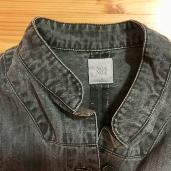 Boho Style Scandinavian Gray Jean Jacket - Picture 8 of 9